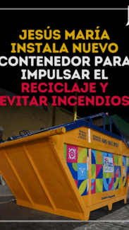 Jesús María instala nuevo contenedor para impulsar el reciclaje y evitar incendios